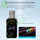 ESP32-S3 Development Board 1.47-inch LCD display on-board RGB color beads Micro SD card holder Full-speed USB serial port