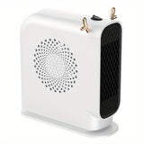 1pc Cute Little Antler Heater Winter Office Heater Small Heater With Heating And Fan Modes New Desktop Mini Heater Small Household Electric Heater Student Dormitory Heating Fan Back To School Supplies Winter Essential
