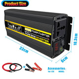 12V to 220V Panel System 18V 18W Solar Panel+30A Charge Controller +Pure Sine Inverter Complete Power Generation Kit