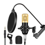 Condenser USB Microphone Audio Dynamic System Kit Cantilever Bracket Anti-Spray Net Set Sound Record