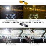2PCS On Sunglasses Polarized Clip Up Clip-On Glasses Night Vision for Driving Fishing Cycling Walking