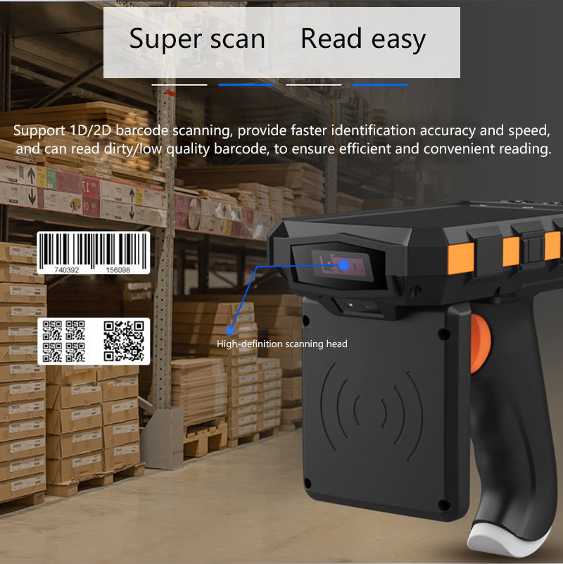 Peded Scanner Android Handheld Pdas 1D 2D Barcode Scanner Wifi BT GPS 4G LTE Red Ind ...