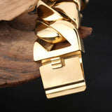 Titanium steel thick bracelet
