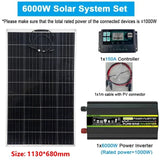 110/220V System 300W PET Solar Panel+150A Charge Controller+12000W 12V to 220V Inverter Emergency Power Generation Kit