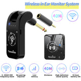 In-Ear Monitor Rechargeable Transmitter Receiver Wireless IEM System for Studio Band Rehearsal Live Performance