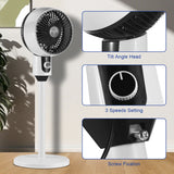Degrees Oscillating Pedestal Fan - High Velocity, 3 Speeds, Quiet, for Living Room, Bedroom, Kitchen and Home Office