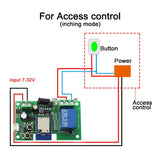 12V Wifi Relay Tuya Smart Life App Switch Module Remote-Timer Self-Locking Work With Google Home 2 Way Control