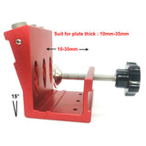 Upgraded 9mm Oblique Drill 15 Degree Angle Bits Hole Jig Woodwork Guide Clamp Locator Set Kit Woodworking DIY Tools