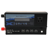 Car Inverter Sturdy and Corrosion‑resistant USB Power Inverters Easy To Carry Intelligent Temperature Control for Home for Car