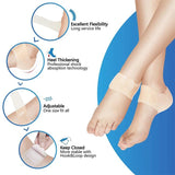 1 Pair Adjustable Silicone Protector Socks Anti Foot Crack Heel Sticker Portable