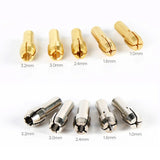 10PCS Mini Chuc Drill 1.0mm-3.2mm Adapter 4.3 Shank Micro Collet Chuck For Dremel Accessories