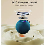 Wireless subwoofer outdoor home Bluetooth speaker with high volume 3D surround RGB light effect card USB drive
