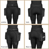 Neoprene Wetsuit Scuba Stretch Shorts with Pockets Quick Release Buckle Adjustable Waist Belt Diving Pants