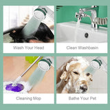 Handheld Shower Head Kit - 3 Modes, High Pressure with Stop Button and 1.5M Flexible Tube for Utility Room.