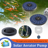 ating Solar Pump Aerator Pumps For Aquarium Fish Tank Pond Fishing Oxygenation with Air Hoses and Bubble Stone