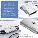 1Set 1080P 4K -Compatible Video Capture Card Live Recording Capture Card Aluminum Alloy