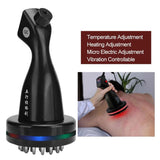 Electric Far Infrared Meridian Massage Brush Vibration Heating Scraping hine Acupressure Microcurrent Body Massager 100-240V
