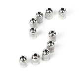 10PCS/lot Stainless Steel Nuts Screw Cap for M8x0.75 Electric Mill Grinder Shaft Dremel Rotary Power Tools Accessories