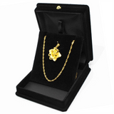 1 x Veet Necklace Chain Jewelry Display Storage Box Gift Case Holder Organizer---Black