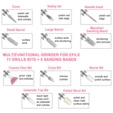 Portable Electric Nail Drill Pen Efile Professional Manicure Pedicure Nail File Drill Kit for Accessories