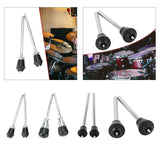 2x Metal or Tom Legs Stable Non Slip DIY Easy to Install Professional Drum Parts Accessories Percussion Instrument
