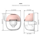 Portable Electric Breast Pump - Wearable for Breastfeeding, Hands Free, 3 Modes, 12 Suction Levels, Low Noise, with 24mm Silicone Flange