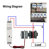 Tuya Smart Life Wifi Wifi Energy Meter With Current Transformer Sensor Clamp Power Consumption Monitor 110V 240V