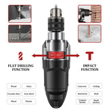 Impact drill hammer 780W multifunctional rotating tool concrete crusher electric screwdriver for 13mm/13mm/25m