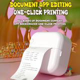 M10 Mini Pocket Thermal Instant Photo Printer 7-Color LED Light Label Maker hine BT Wireless Connect Compatible Android iOS