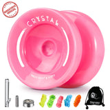 MAGICYOYO K2 CRYSTAL Yoyo , Dual Purpose Responsive Yo-Yo Beginner, Replacement Unresponsive Bearing for Advanced