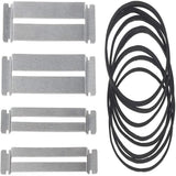 Guitar Coated String Spreaders Fingerboard Guard with Rubber Band Tool for Fretboard Cleaning Filing Polishing or Repairs