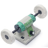 220V Electric Gold Ornament Copper Grinder Speed Adjustable Double Head Cloth Wheel Polishing Thin