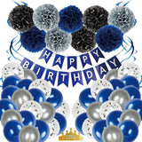 1Set Party Decorations Set With Happy Birthday Banner,DIY Cake Topper,Circle Dots Garland
