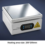 200*200mm Digital Preheating Platform Electronic Hot Plate Maintenance Heating Station for PCB LCD Screen Repair
