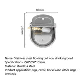 Stainless Steel Fully Automatic Drinking Founta Indrinking Bowl For Cattle Horses Sheep Pigs And Dogs