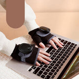 Rechargeable Quick Heating Winter Warm Adjustable Electric Heated Gloves Portable Smart Fingerless