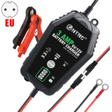 6V 12V 3000mA Eu Plug Smart Battery Automatic for Trickle Lithium LiFePO4 Lead-Acid Batteries Car Motorcycle Charger