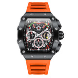New Luxury Men Watch  ONOLA Fashion Fully Automatic Mechanical Watches Man Unique Design Waterproof Tape Watch Wristwatch