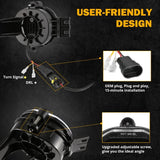 1 Pair LED Car Front Bumper Driving Fog Lights for 2002 - 2008 Dodge Ram 1500 & 2003 - 2009 Dodge Ram 2500/3500.