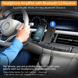Neoteck HiFi Headphone Amplifier Bluetooth 5.0 Receiver Portable 3.5mm Audio Earphone Amp Components For Phones Computers