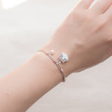 Sterling Silver Drip-glazed Braided Rope Bracelet