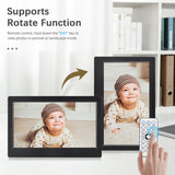 Andoer 10.1 Inch Digital Photo Frame IPS Screen Desktop Electronic Album with Remote Control Photo/ Video/ Music/ Clock Function