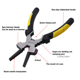 7-inch Electrode Holder Multifunctional TIG MIG Welding Clamp Practical Soldering Pliers with 34mm Maximum Opening Welder Calmp