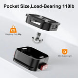 Quick Release Plate, Camera Mount Adapter 1/4" 3/8" Screw, Compatible with DSLR Camera, Tripod Ball Head