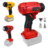 Electric with 4 Nozzles Heat Shrink Wrapping Cordless Handheld Hot Air Gun for /Milwaukee Battery (No Battery)