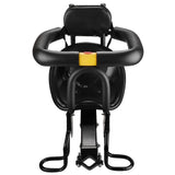 Safety Child Bicycle Front Baby Seat Kids Saddle with Foot Pedals Support Back Rest for MTB Road Bike