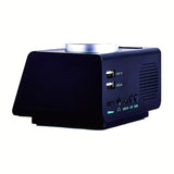 1pc Portable Travel Dual Alarm Clock Radio, Dual USB Output, Natural Sound Accompanying Sleeping Radio Alarm Clock (No Battery)
