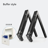 Multifunctional living room cold rolled steel wall-mounted hardware concealed folding stool