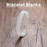 16 Pieces 3/8 and 5/8 Inch Stainless Steel DIY Cuff Bangle Bracelet Blanks