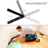 0~225° Spirit Level Gauge Meter Digital Angle Finder Electronic Protractor 400mm